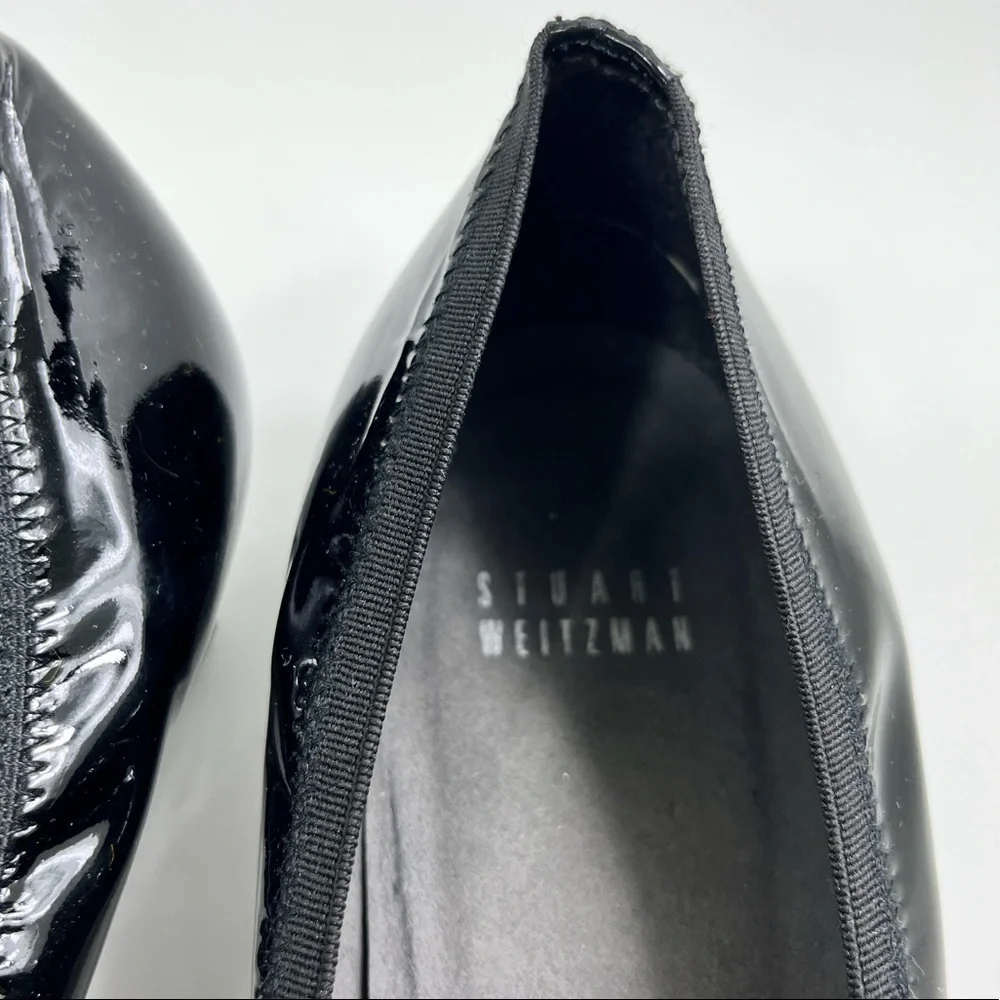 Stuart Weitzman Patent Leather Wedge Shoes - Picture 4 of 12